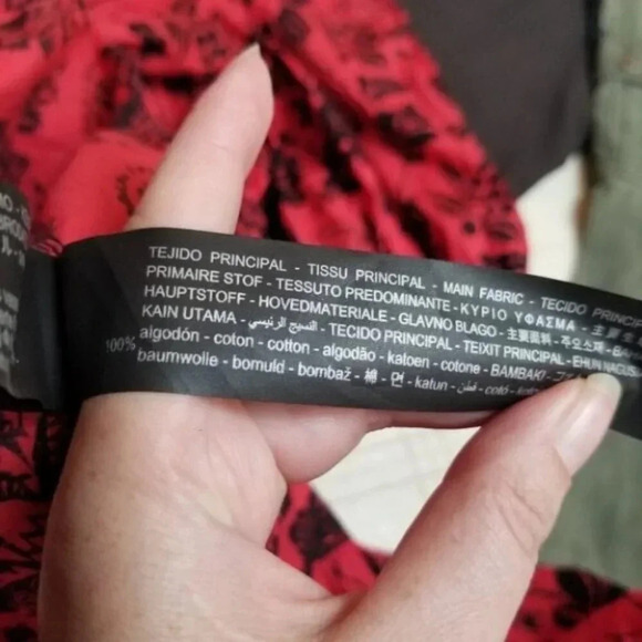 Zara Red Black Floral Sequin Casual Maxi Dress Blogger's Favourite XS - Picture 9 of 16